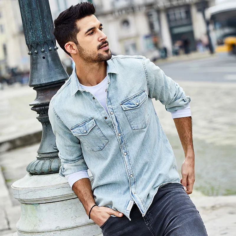 Chemise jean homme grande taille online