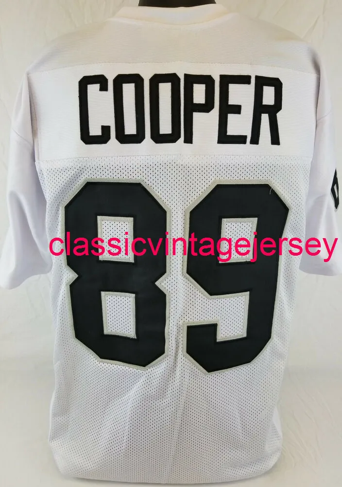 Män kvinnor ungdom Amari Cooper Custom Sewn White Football Jersey XS-5XL 6XL
