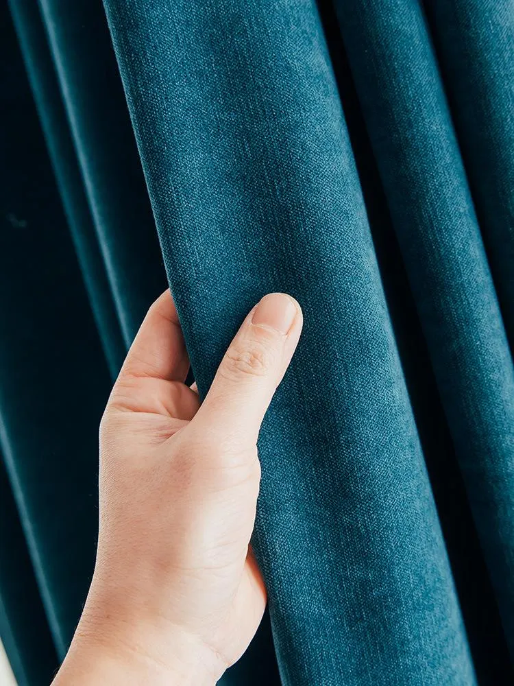 Gardin draperier imitation cashmere dubbelsidig morandi gardiner nordiskt enkelt modernt vardagsrum 2021 sovrum