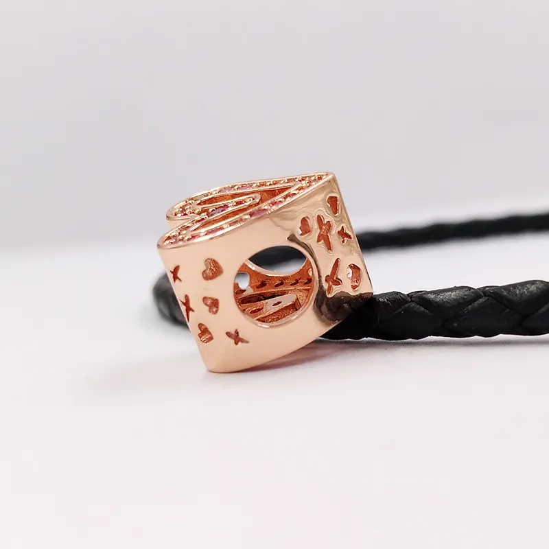 Sterling Silver Fashion Jewelry Bracciale Perline Kit per fare Braccialetto Scintillante Rosso Rubino e Rosa Freehand Cuore Ciondolo Collana per Fidanzate_voghion.com