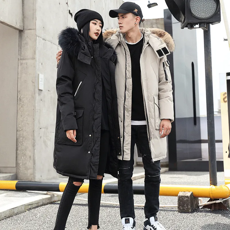 割引 冬の厚い屋外ルーズダウンジャケットメンズと女性の迷彩フード付きウールハイカラーニーレングスコート 正規代理店に輸入 Macleodtrailpharmacy Com