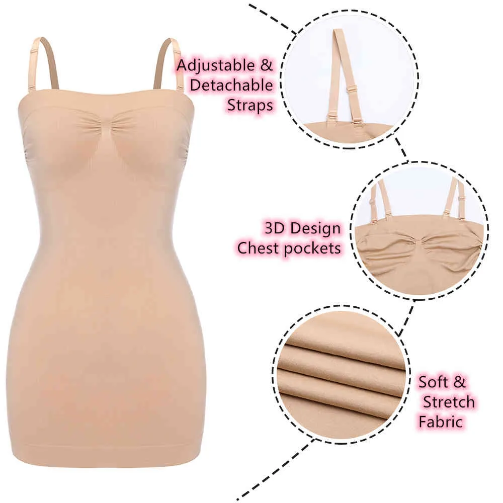 Buy Joyshaper Full Slips for Under Dresses Women Adjustable