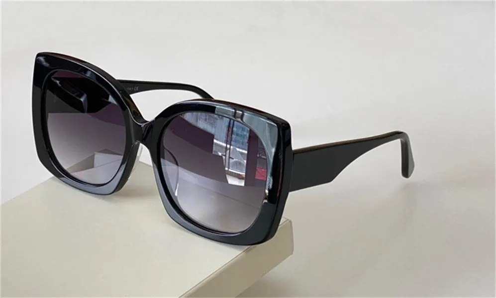 ファッションデザイン女性サングラス4385猫のアイプレートフレームシンプルで多用途スタイルの夏屋外UV400保護メガネ最高品質