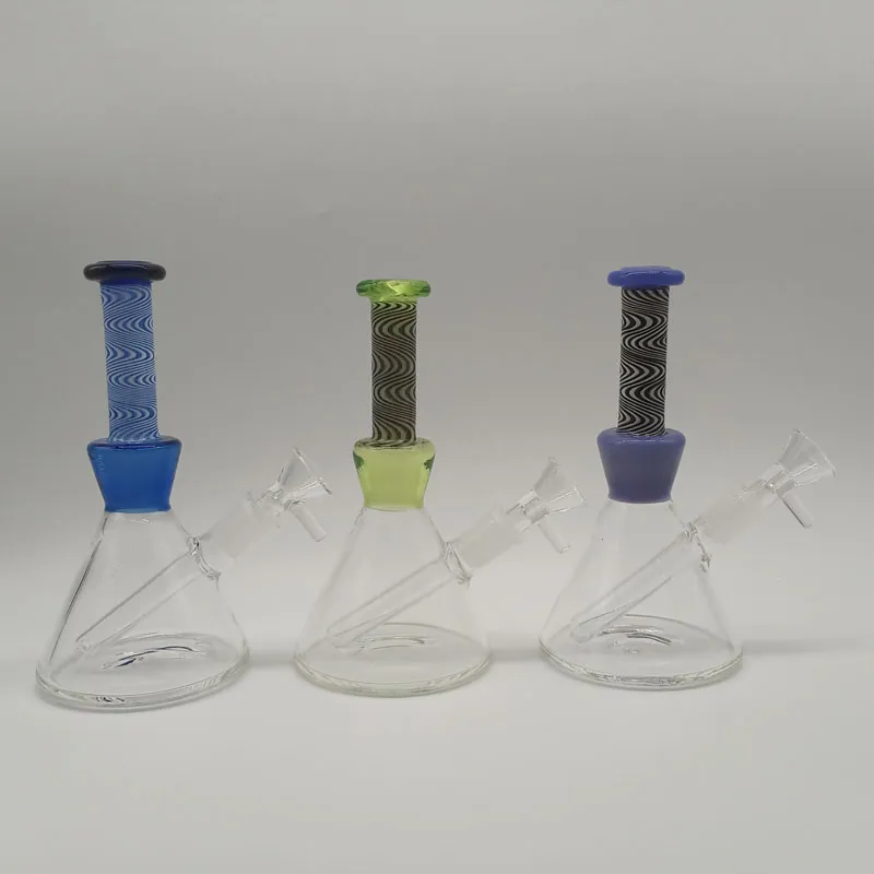 Handgemaakte 6,3 inch glazen waterpijp roken water bong pijp met 1 pc 14mm kom