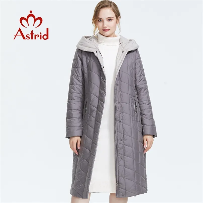 Astrid الشتاء وصول أسفل سترة المرأة ملابس خارجية عالية الجودة الملابس فضفاضة مع معطف الشتاء هود AM-2674 211216