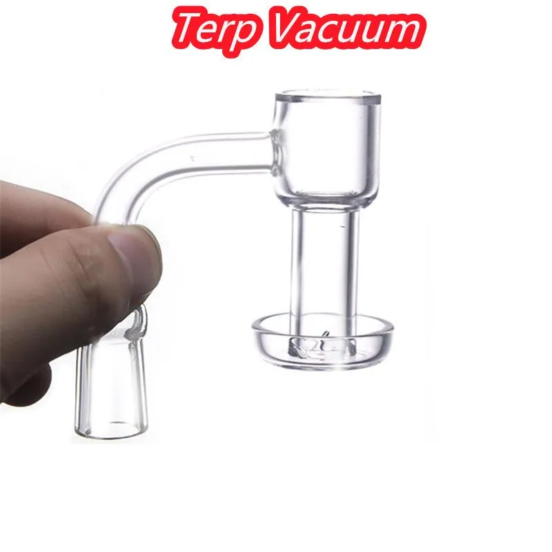 Smoking Accessories US Beveled Edge Quartz Terp Slurpers Banger nail With 10mm 14mm 18mm10mm 14mm 18mm For Bongs Oil Rigs