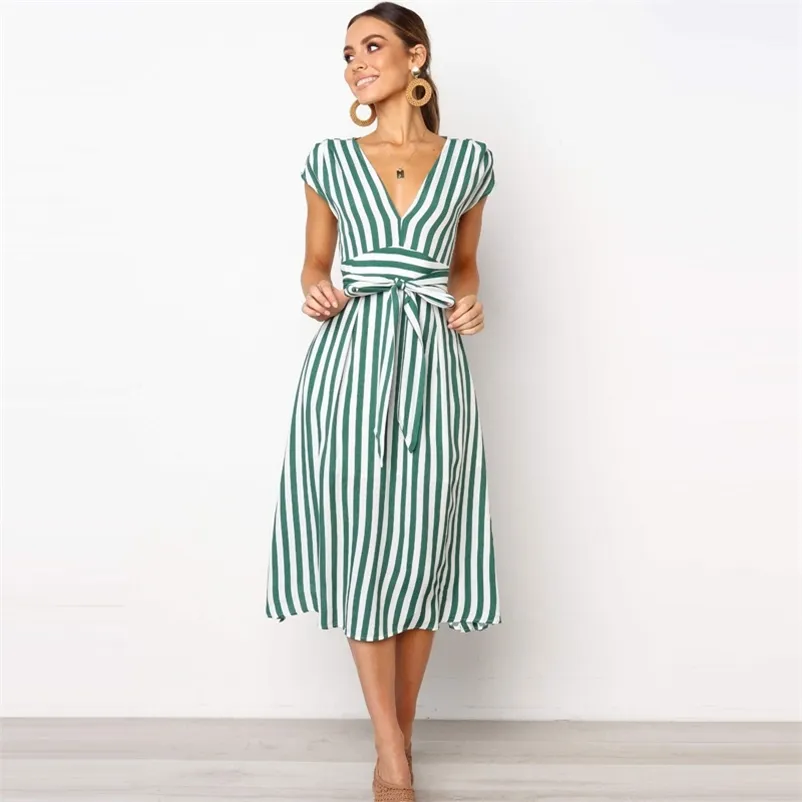 green emerald velvet dress Sunday Stroll Green Striped Dress  Shop the Mint