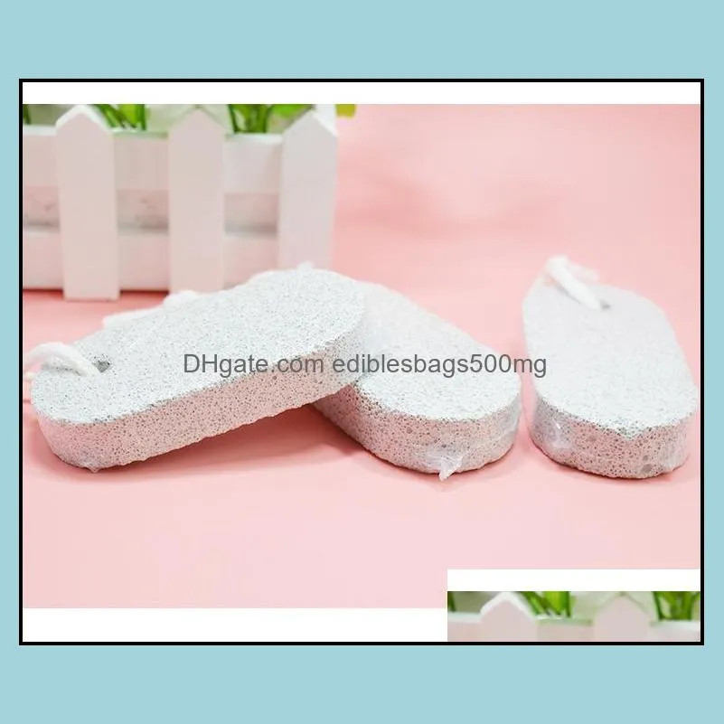 Double Sided Cleaning Brushes Foots Grinding Stone Foot Skin Care Clean Tool Natural Pumice Stones Pedicure Exfoliate Tools 0 33ch C R