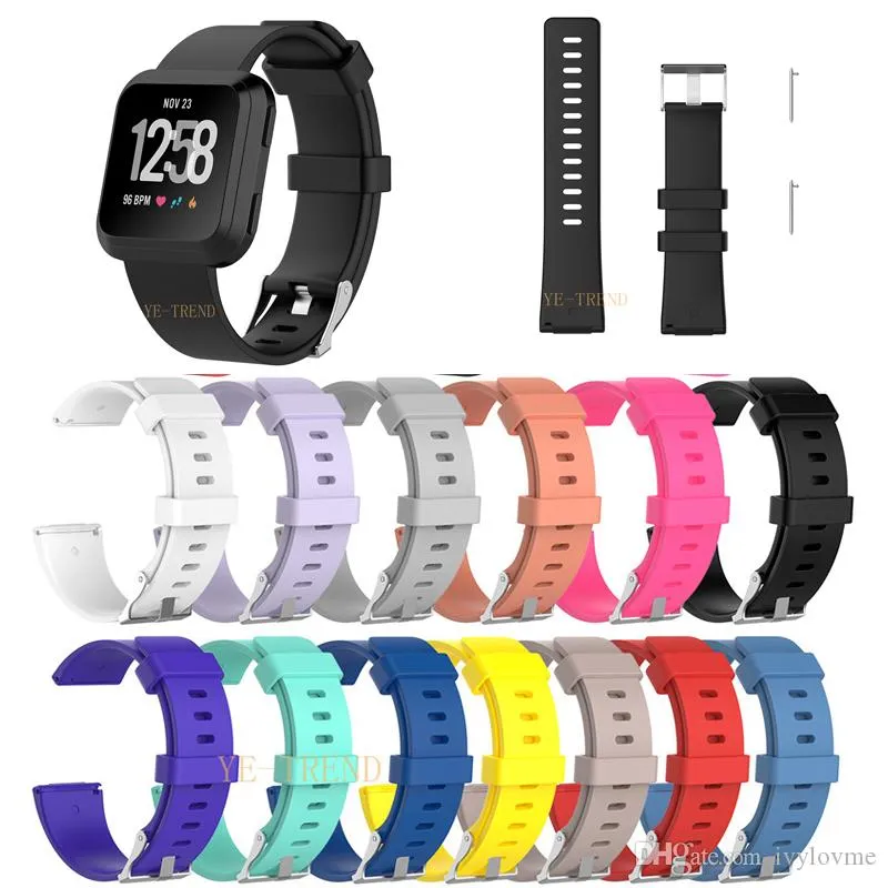 Pour Fitbit Versa Bracelet Bracelet Smart Watch Band Strap Bracelet souple Remplacement Smartwatch Band