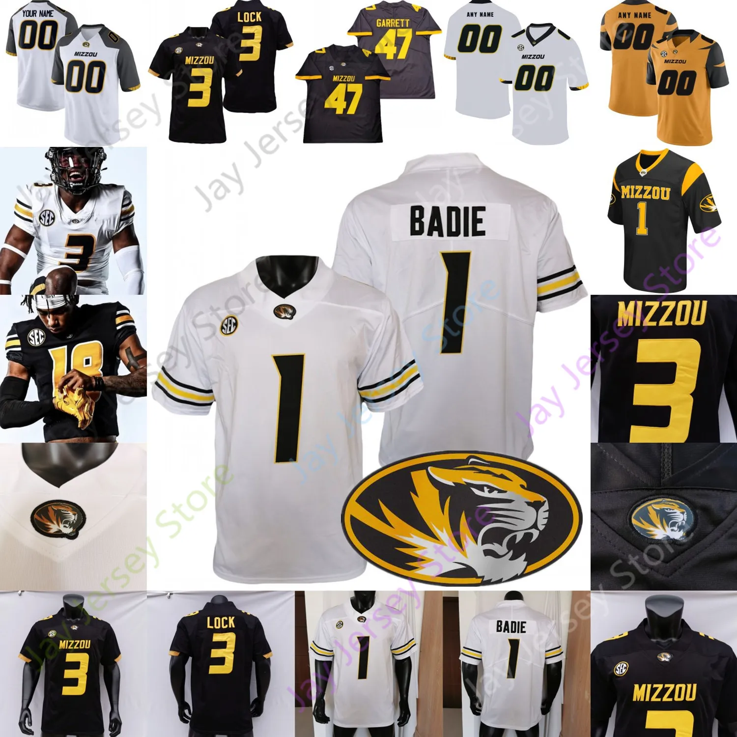 Missouri Tigers Football Jersey NCAA College Brady Cook Cody Schrader Nathaniel Peat Dominic Lovett Hopper Charleston Burden III McGuire Bailey Banister Young