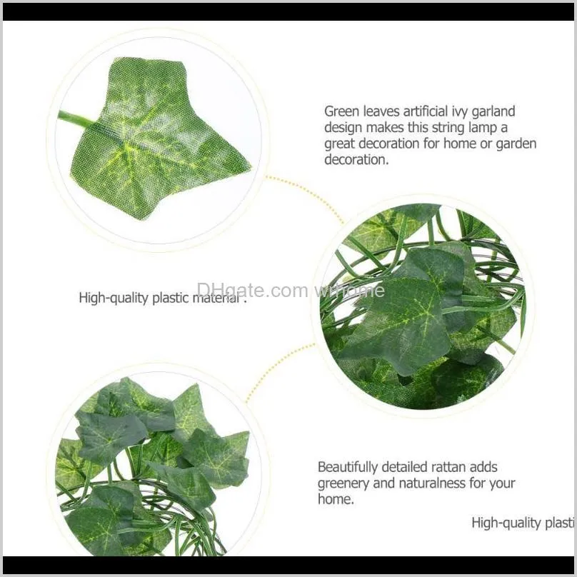 12pcs fake foliage vines hanging simulation ivy leaves rattan for home office1