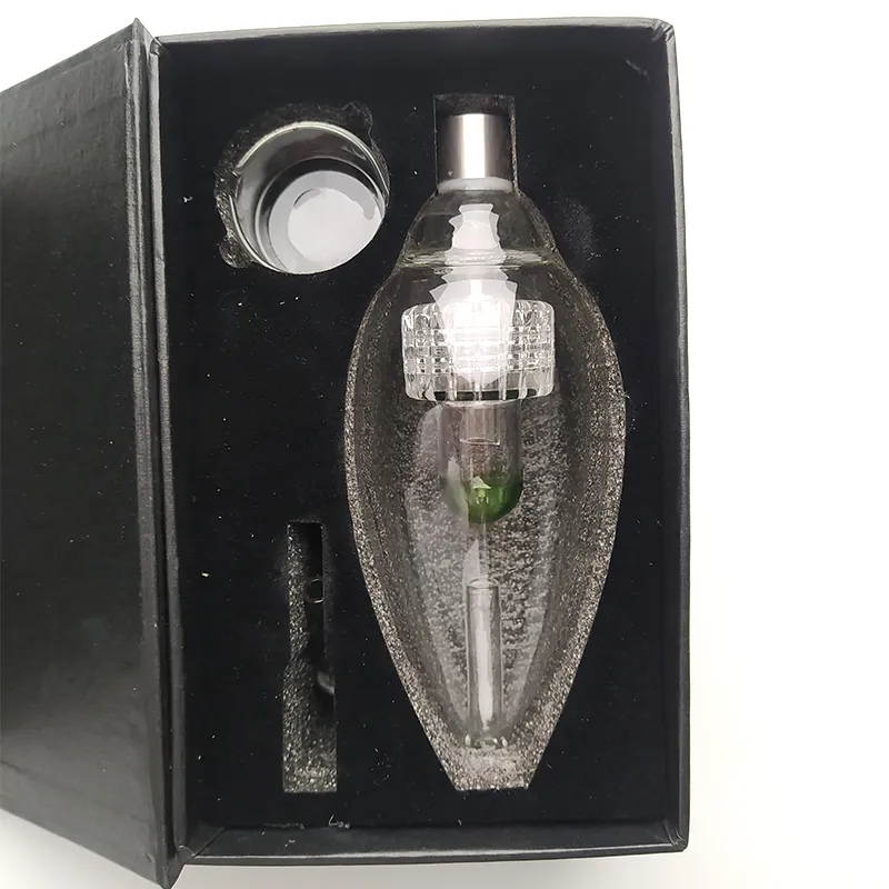 Unik Rökning Tillbehör Hookahs Glödlampa Stil Nector Collector 17mm med glasskål Titan Nail Box för glas bongs NC23