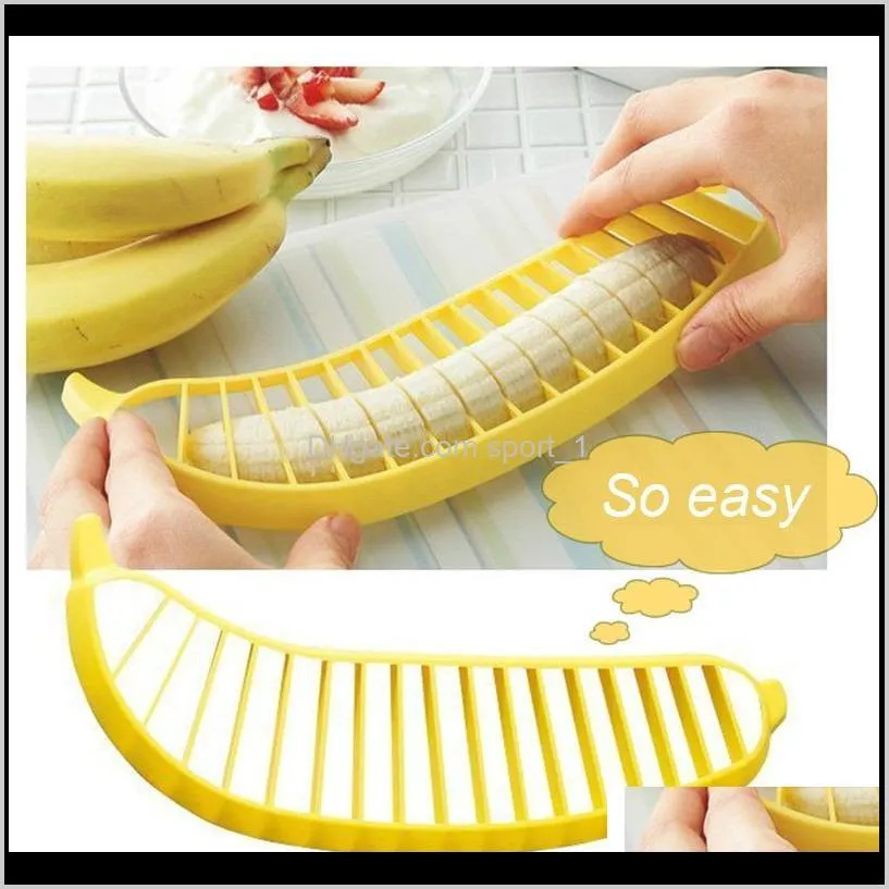 banana slicer chopper cutter peeler fruit salad sundaes cereal easy kitchen tools gadget helper shipping
