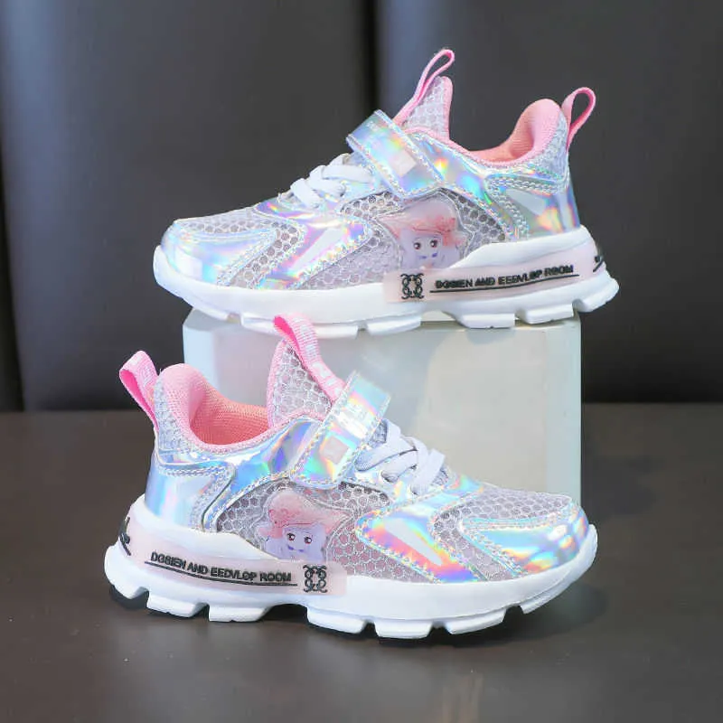 Prinzessin Schuhe Mädchen Kinder Frühling Mädchen Kinder Designer Bringen für Große Turnschuhe X0719