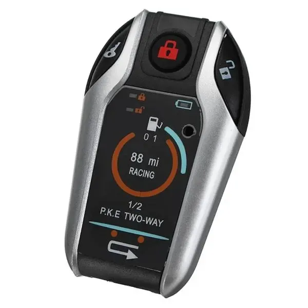 5m Automatische sensor Tweeweg Motorcycle PKE Alarmsysteem Auto Lock Ontgrendel Afstandsbediening