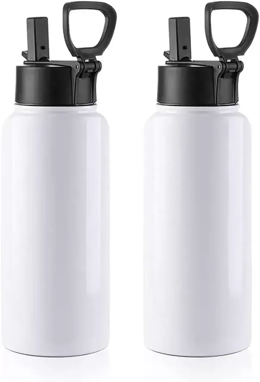 4 Pcs Plastic Water Bottles Bulk 15oz Reusable Sports Water Bottle
