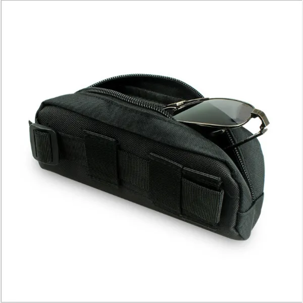 Tactical Molle Sunglasses Case Portable Sunglasses Box Storage Goggle Protector Outdoor Bags Q0705