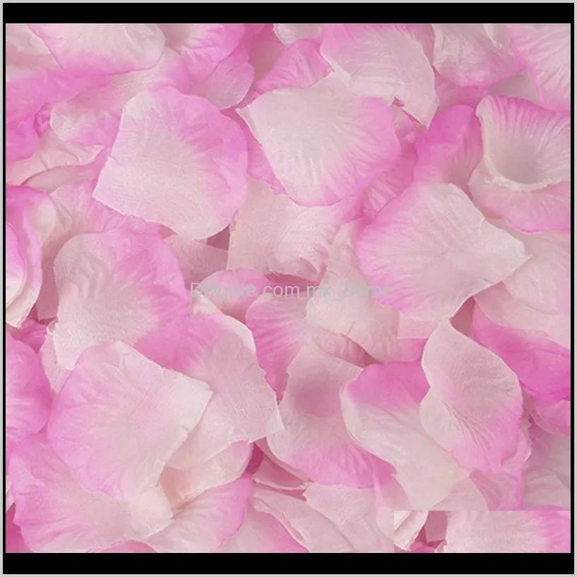 pcs artificial rose petals wedding petalas colorful silk flower accessories decorative flowers & wreaths