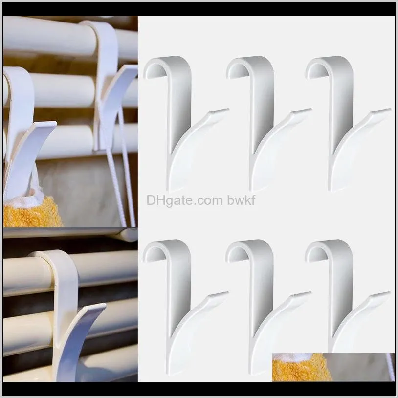 high quality hanger for heated towel radiator rail clothes hanger bath hook holder percha plegable scarf hanger white