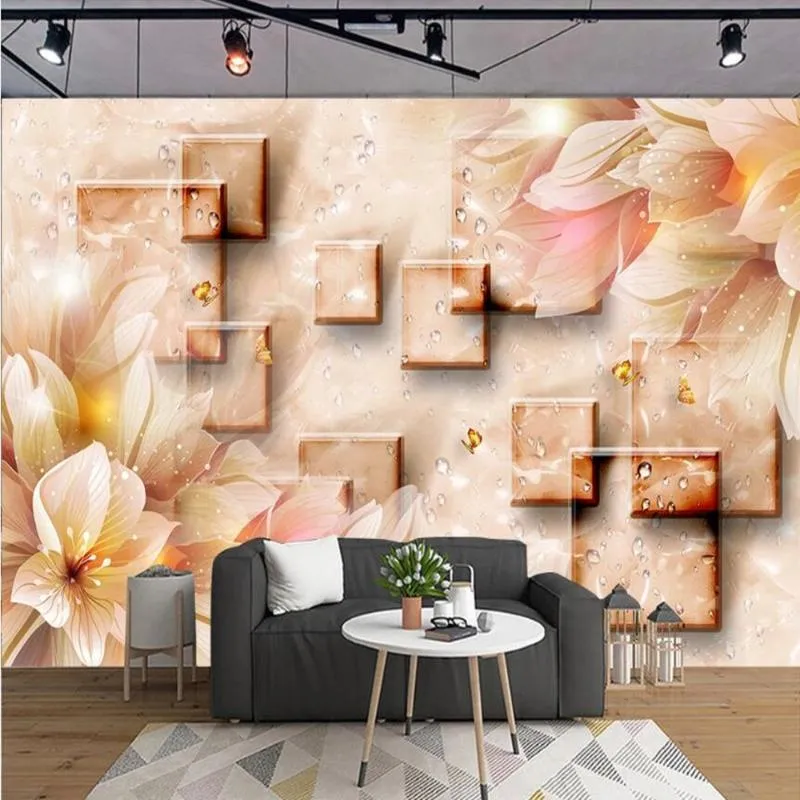 Wallpapers Milofi Custom Large Wallpaper Mural 3D Fashion Vintage Floral Background