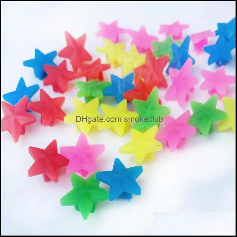 Small Star Bead Bicycle Spokes Multicolored Stars A Child Car Star Type Colourful Beads Outdoor Cycling Color Film 1ws ii