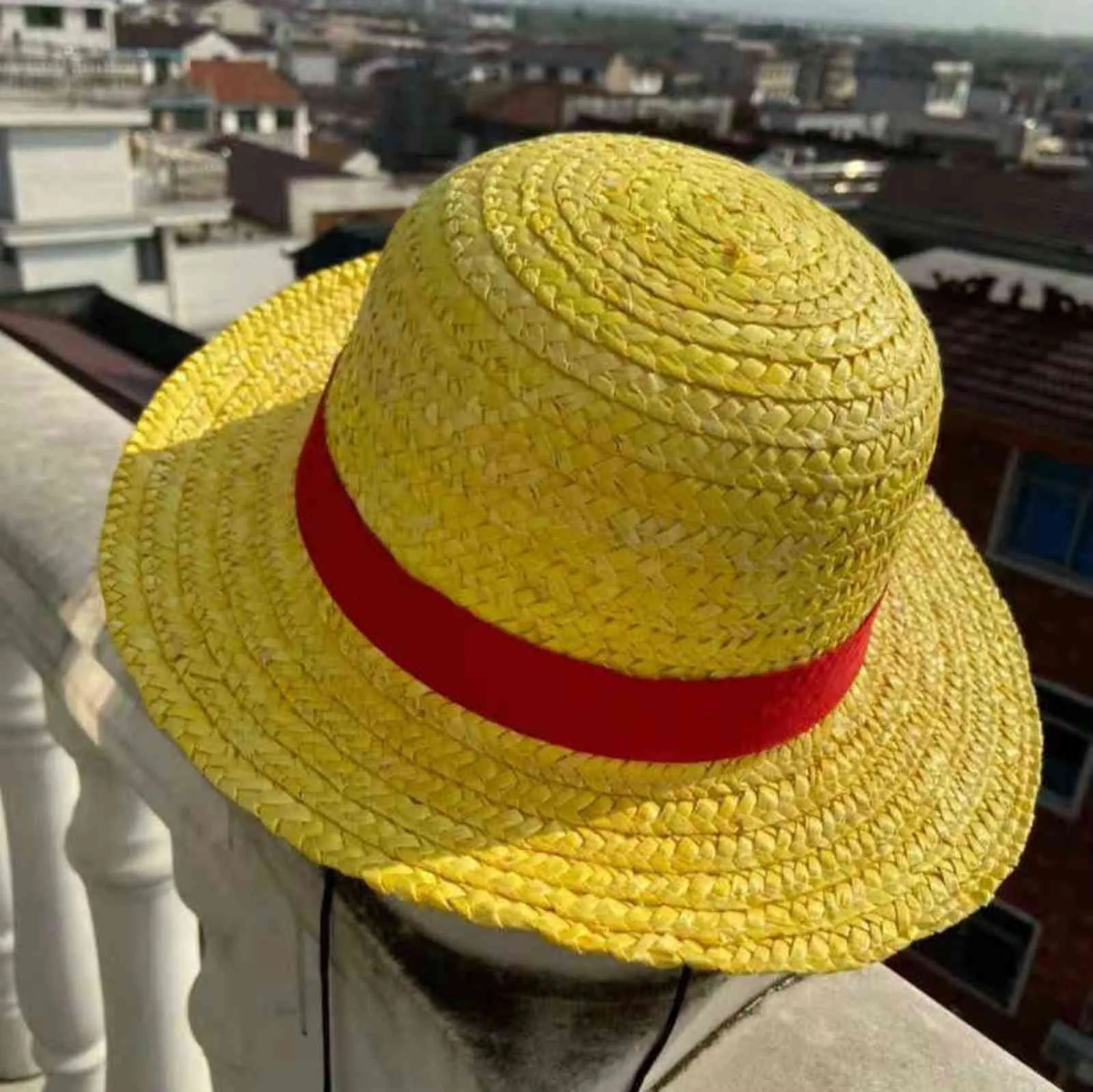 Cosplay Anime One Piece Luffy adulto Chapéu De Palha