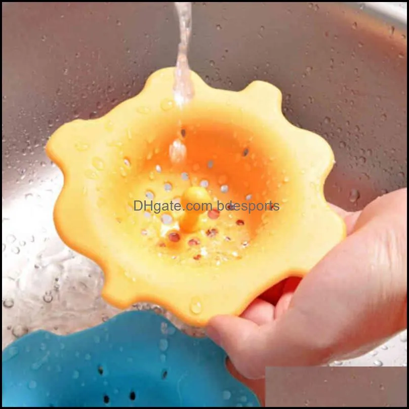 Household Kitchen Bathroom Silicone Sink Filter Shower Drain Hair Catcher Stopper Bathrooms Floor Excrete Cover Universal Anti-clogging