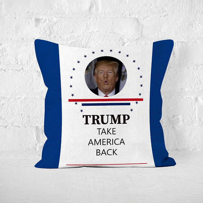 Trump 2024 Campaign Personality Pillowcase Double-sided Digital High-definition Printing Pillow