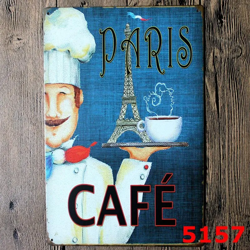 Metal Tin Sign Iron Painting Drink Coffee Painting Vintage Craft Home Restaurant Decoration Pub Signs Wall Art Sticker YFA2319