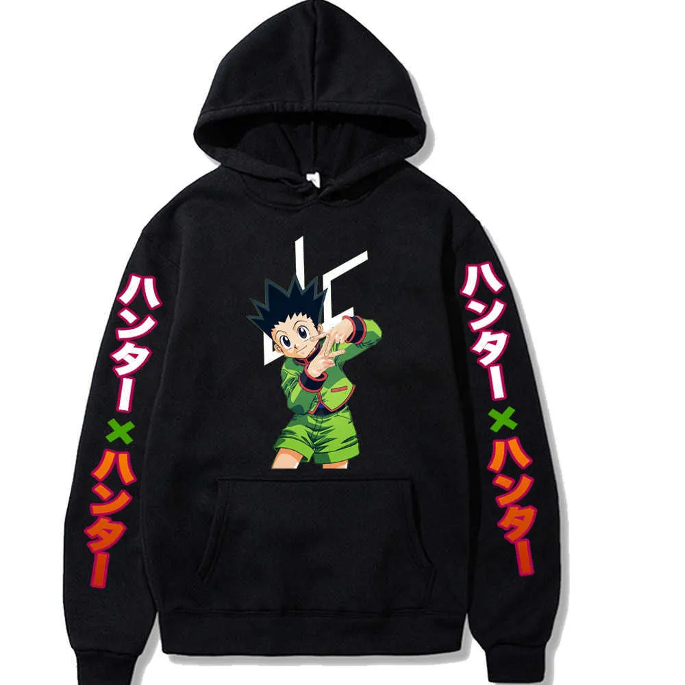 Hunter X Hunter Hoodie Anime Elements Långärmade Pullovers Tops Unisex Clothes Y0803