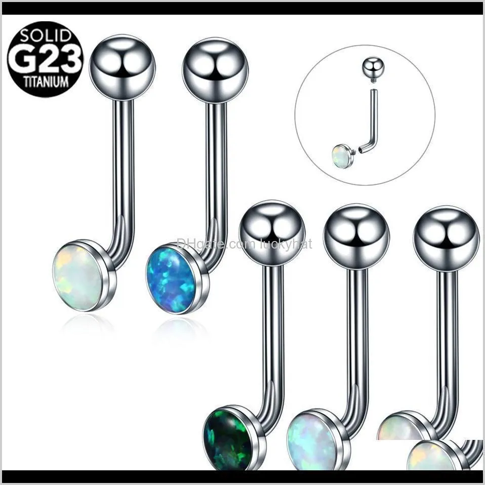 1pc titanium christina vertical hood piercings flower lip rings opal sexyy vagina genital piercing vch eyebrow piercings jewelry