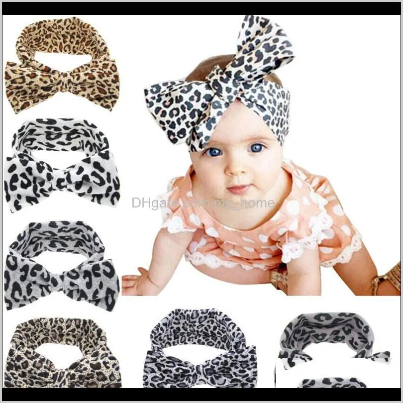 8 styles baby girls bow headbands kids elastic headwear headdress headwrap turban knot children hair accessories wholesale