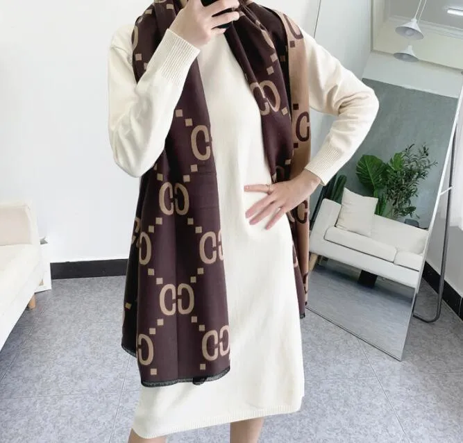 Moda clássica nova outono e inverno calor imitação cashmere lenço senhoras meados de comprimento xaile k9 180 * 70 cm