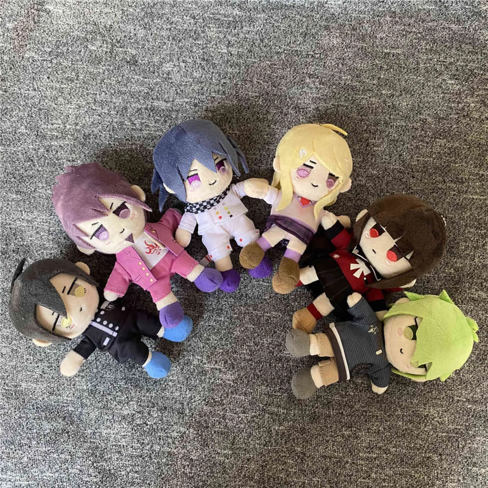 15 cm Anime Danganronpa V3 Dangan Ronpa Saihara Shuichi Plüsch Spielzeug Nette weiche gefüllte Puppen -Schlüsselketten für Kinder Weihnachtsgeschenk Y211119