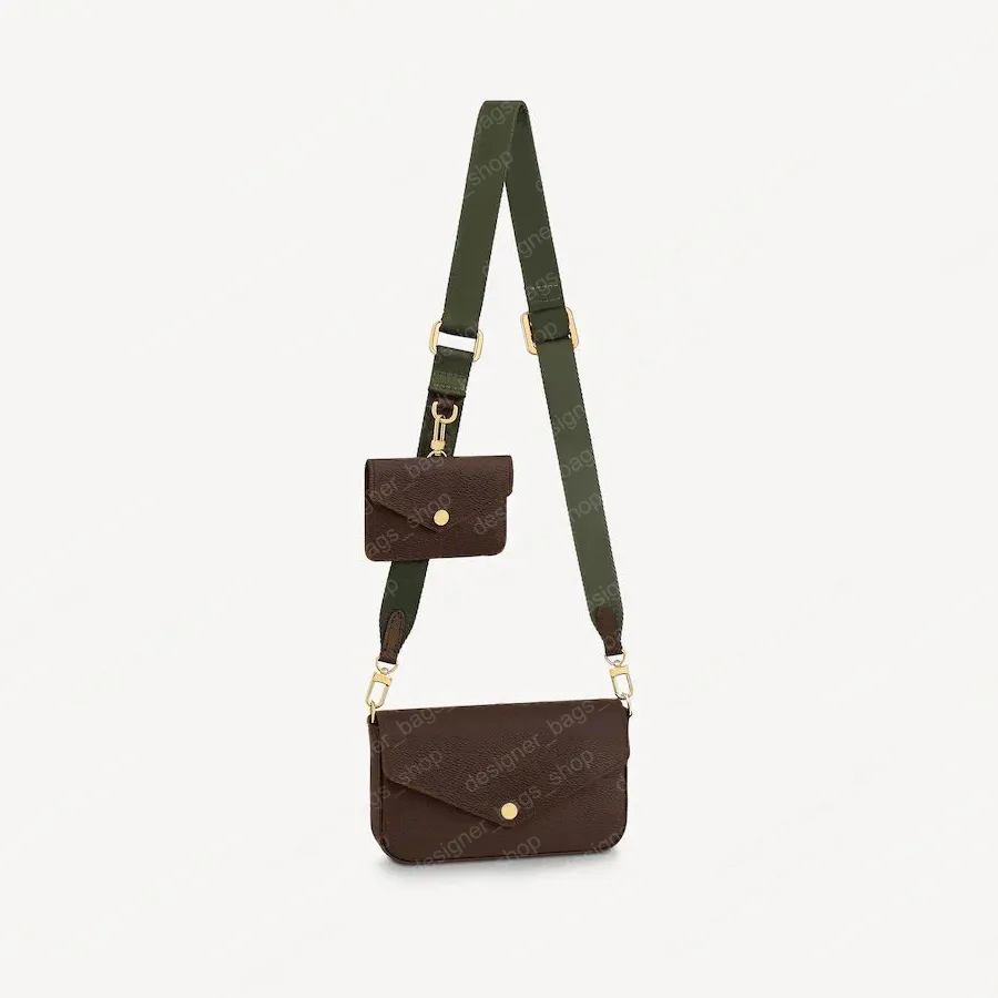 Nouveau Felicie Strap Go Sacs à main Petit sac à bandoulière Portefeuille de luxe avec porte-monnaie Petite pochette féminine Titulaire de la carte Pochette décontractée M80091 Sacs à bandoulière polyvalents