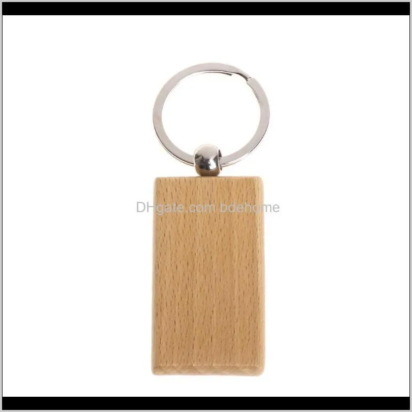 40 pcs blank wooden key chain diy wood keychains key tags gifts yellow,20 pcs oval & 20 rectangle80 q2