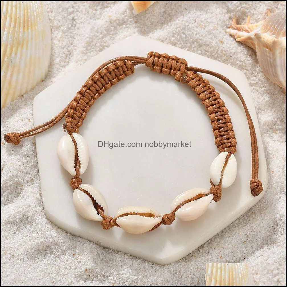 Accessories Concise Shell Bracelet Woman Manual Weave Bracelet Hand Decorate