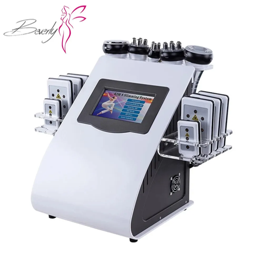 6in1 Ultrasonic Cavitation RF Diode Lipo Laser Slimming Vacuum Body Anti Cellullite Radio Frequency fat Loss Beauty Beauty Equipment