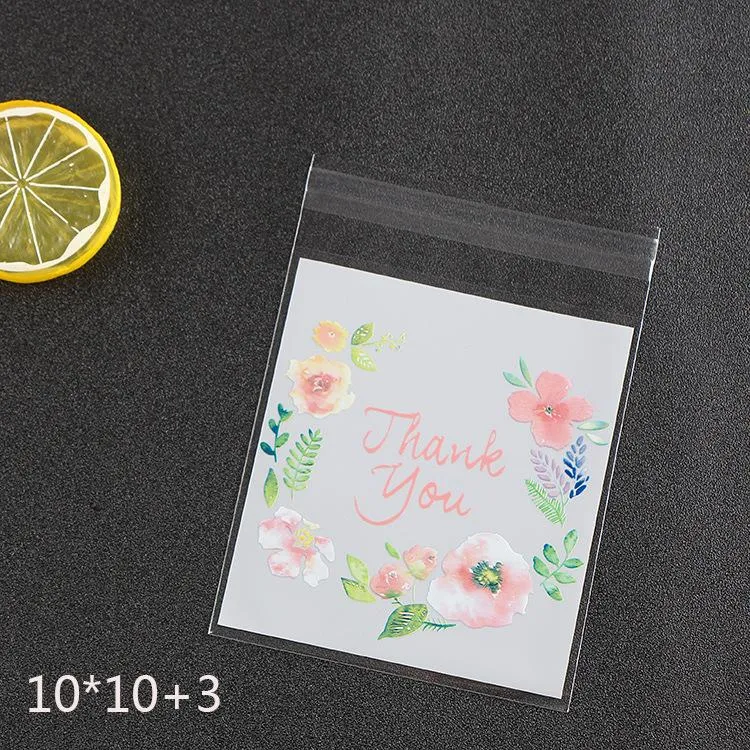 Thank You Plastic Bags For Candy Lollipop Cookie Packaging Bag