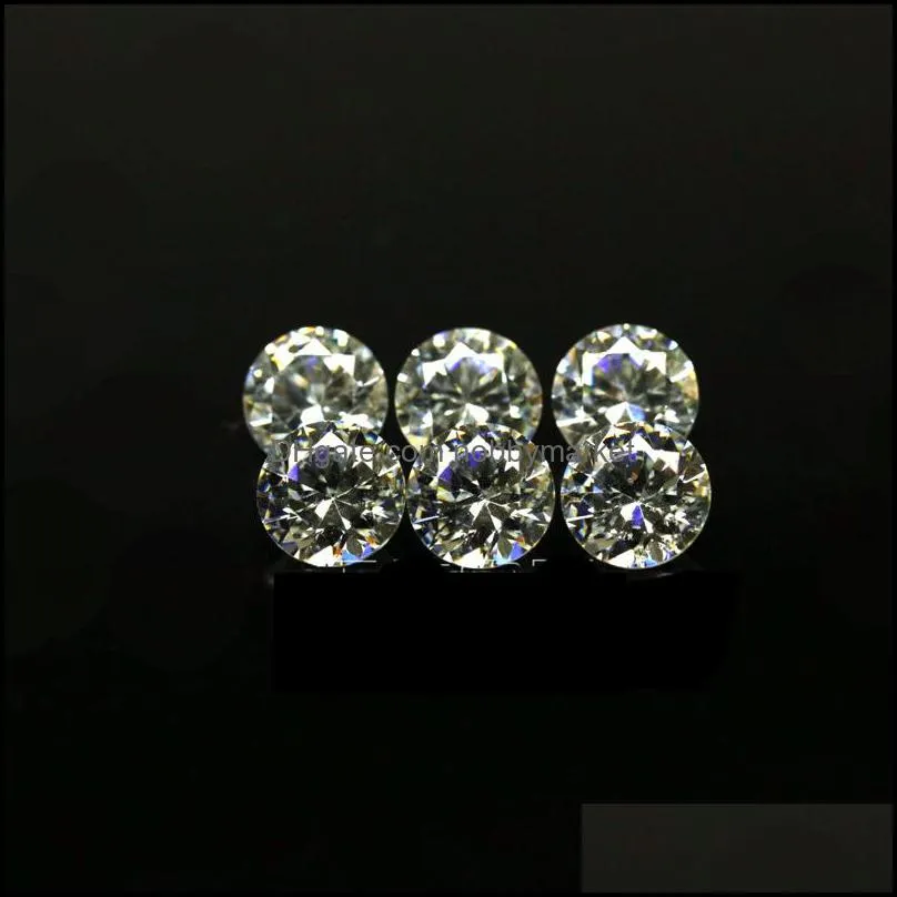 Loose Diamonds Jewelry Price Small Size 0.7Mm-1.6Mm 3A Quality Simated Diamond White Round Shape Cubic Zirconia Cz Stones For Making Drop De