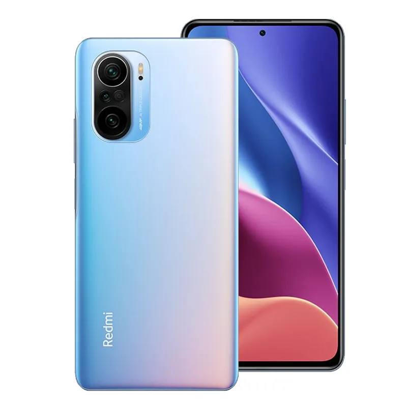 Originele Xiaomi Redmi K40 5G mobiele telefoon 12GB RAM 256GB ROM Snapdragon 870 Android 6,67 inch AMOLED Volledig scherm 48MP 4520mAh NFC Face ID Vingerafdruk Smart Cellphone