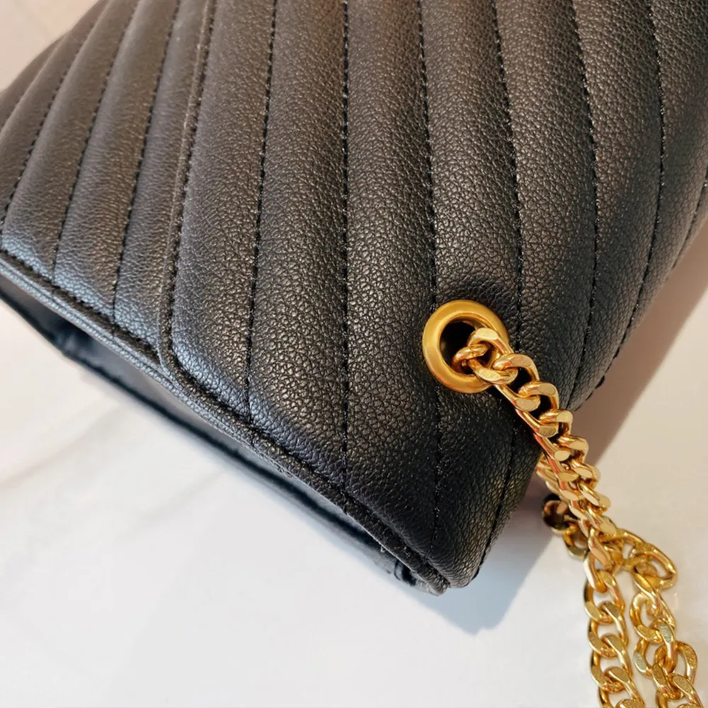 Top quality Luxurys Designers Handbags Leather Bag Women Fashion Chain Pochette bags female Crossbody handbag Lady Shoulder Vintage Wallet Purses 2021
