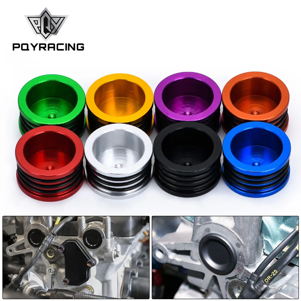 Camshaft Cam Shaft Seal Cover Cap Plug Triple O-Ring Aluminum Front Replacement For Honda Acura B D H F Series Engine Motor PQY-ODP04