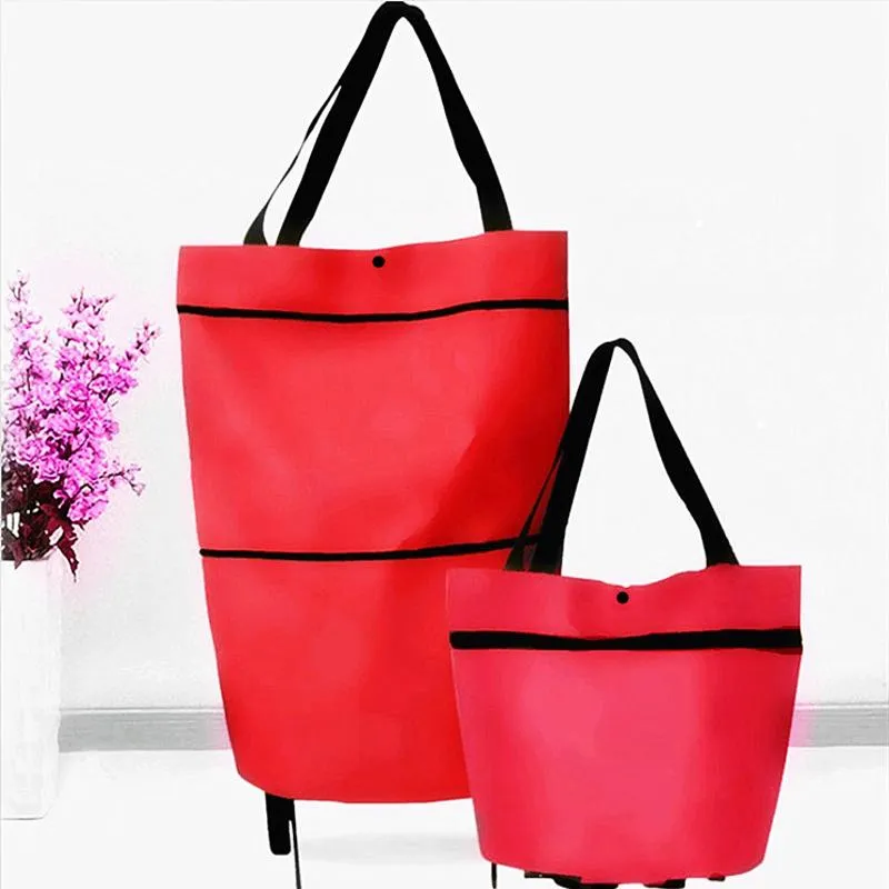 Складные сумки складные корзины для корзины для корзины с колесами Volusery Eco большой организатор водонепроницаемый корзина
