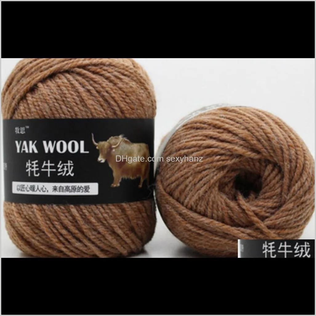 100g/ball fine worsted blended crochet yarn knitting sweater scarf yak wool yarn for knitting ship