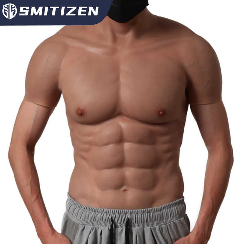SMITIZEN Realistic Fake Silicone Muscle Suit Belly Macho Male False  Simulation Muscle Man Chest For Cosplay Halloween Bodysuit H0910 From  362,65 €