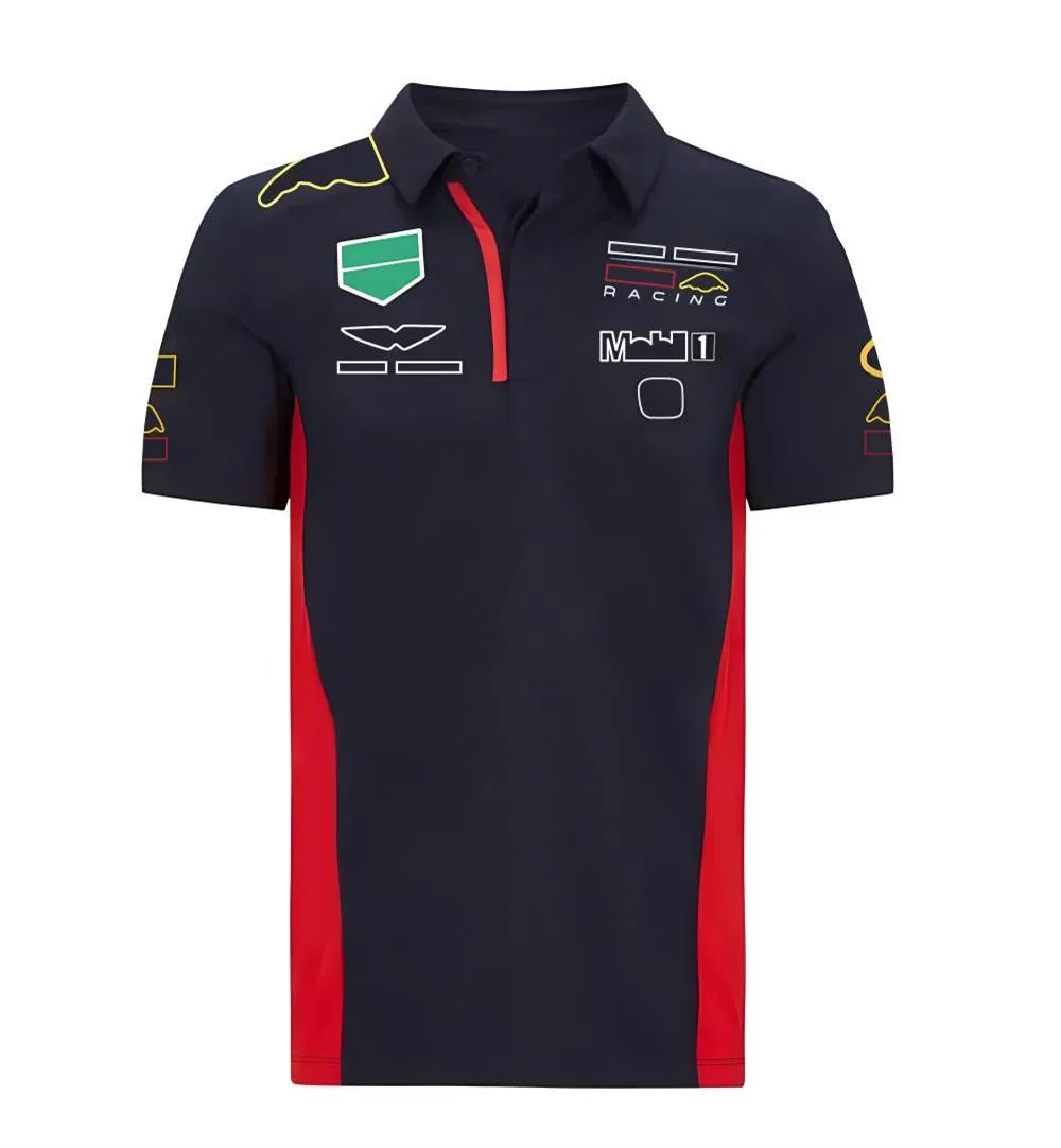 F1 Tシャツショートスリーブラペルポロシャツ2022カジュアルチームユニフォームフォーミュラ1レーシングユニフォームと同じスタイルをカスタマイズできます