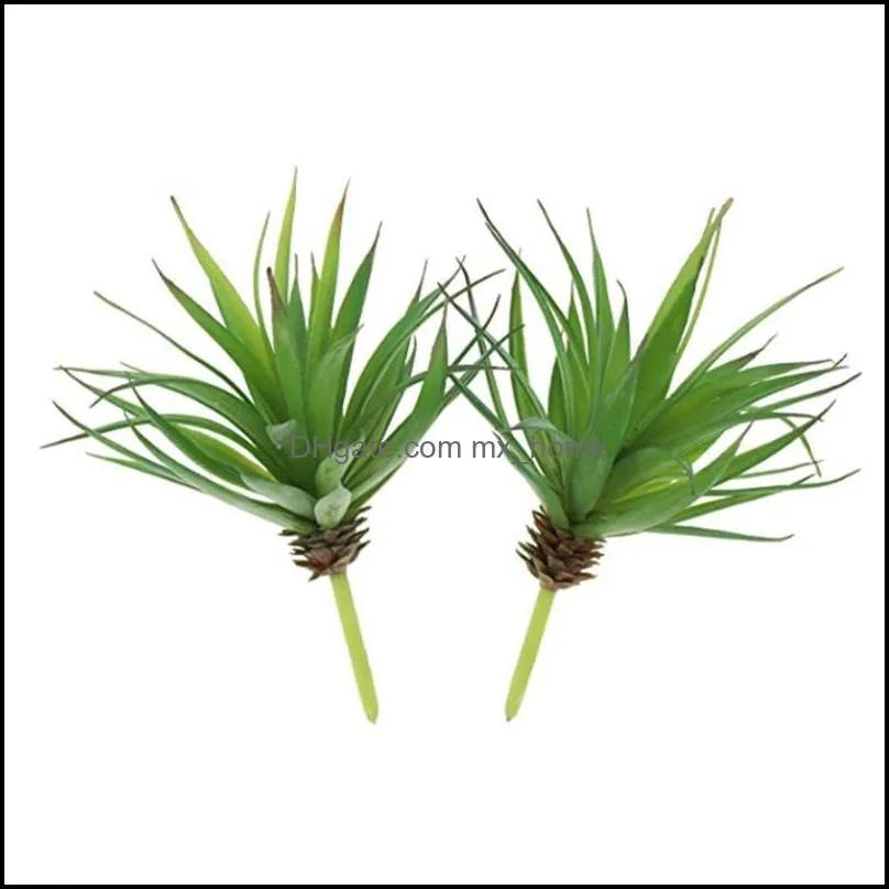 New-2PC Simulation Artificial Succulent Greenhouse Plants Are Suitable for Home Garden Decoration, Green