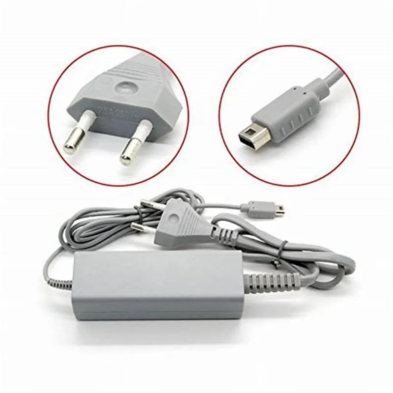EU Plug Ac Wall Adapter For Wii U Controller Gamepad Replacement AC Power Adapter Supply From