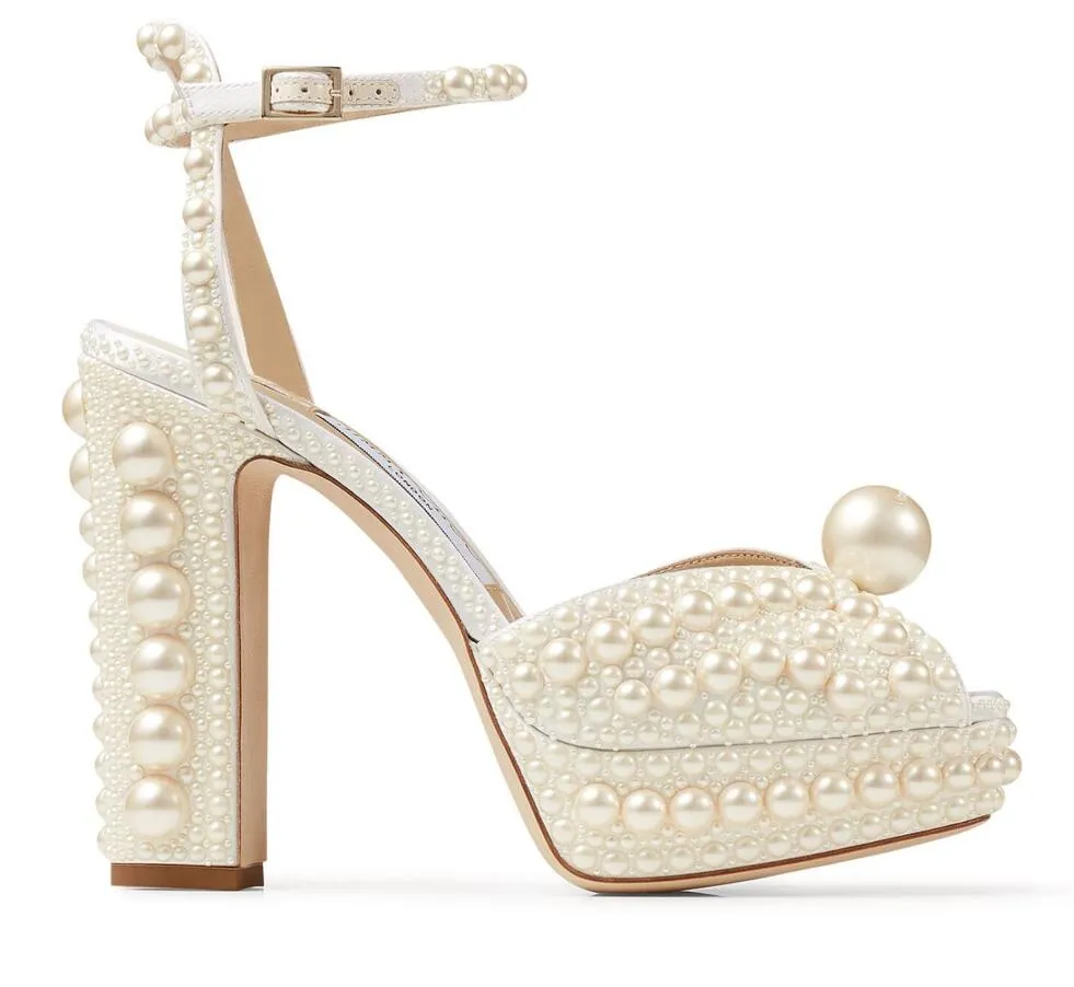 多様な Pearl Elegant Bulk Embellished Sandals Pearl Platform Satin 手提げ・レッスンバッグ・入園グッズ